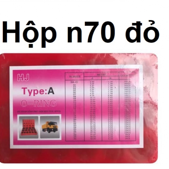 Hộp oring 30 size NBR70 màu đỏ